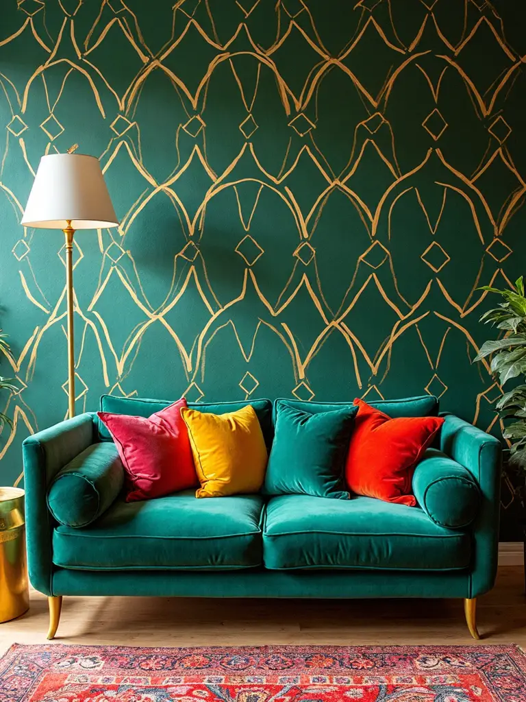 bold patterned wallpaper design inspiration