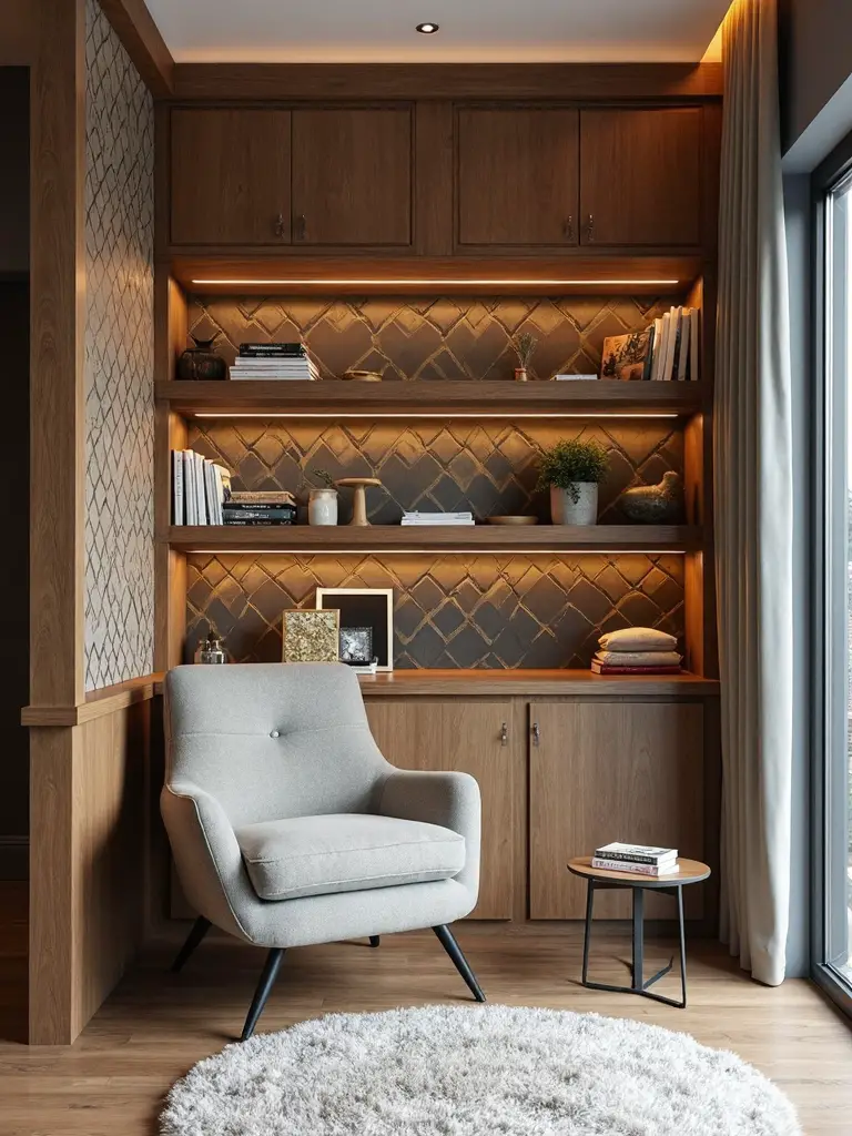 bold statement accent wallpaper