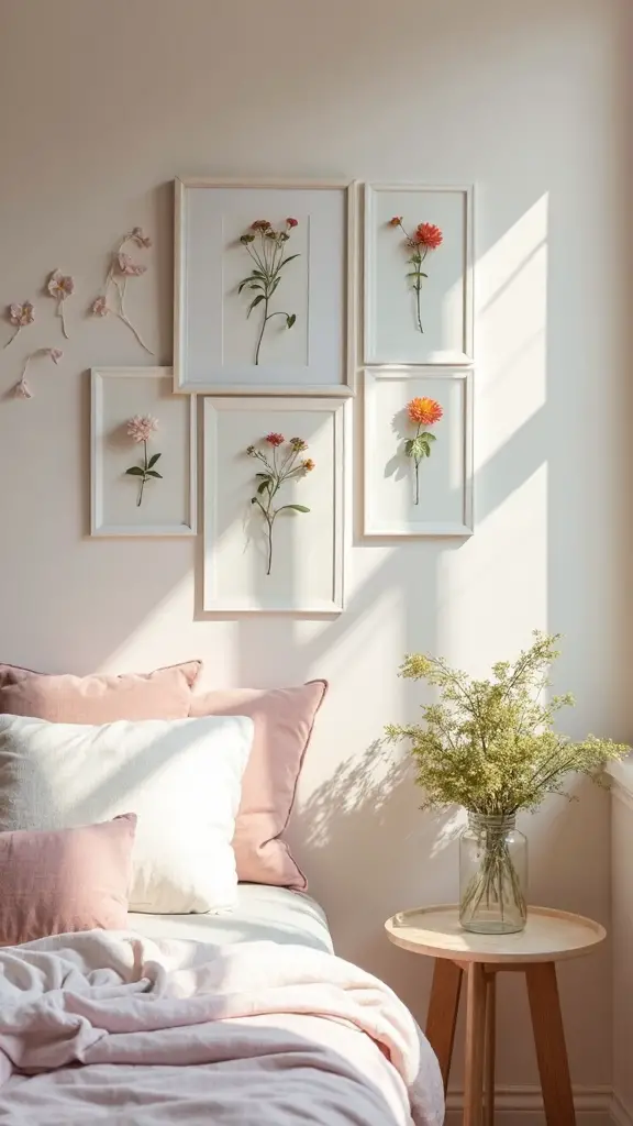botanical alphabet wall art