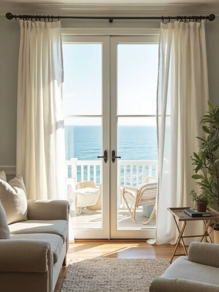 breezy airy coastal window treatments