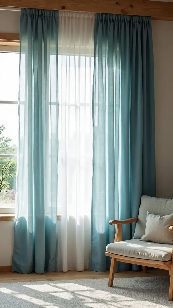 calming japandi inspired window treatments