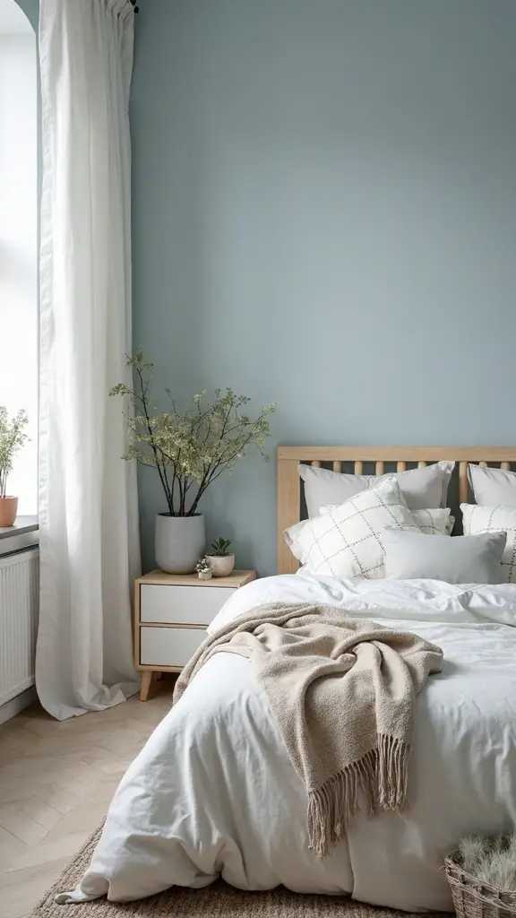 calming scandinavian bedroom sanctuary