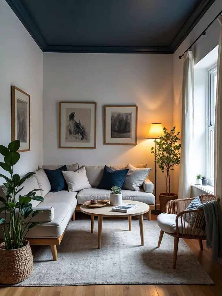 ceiling color transforms small spaces