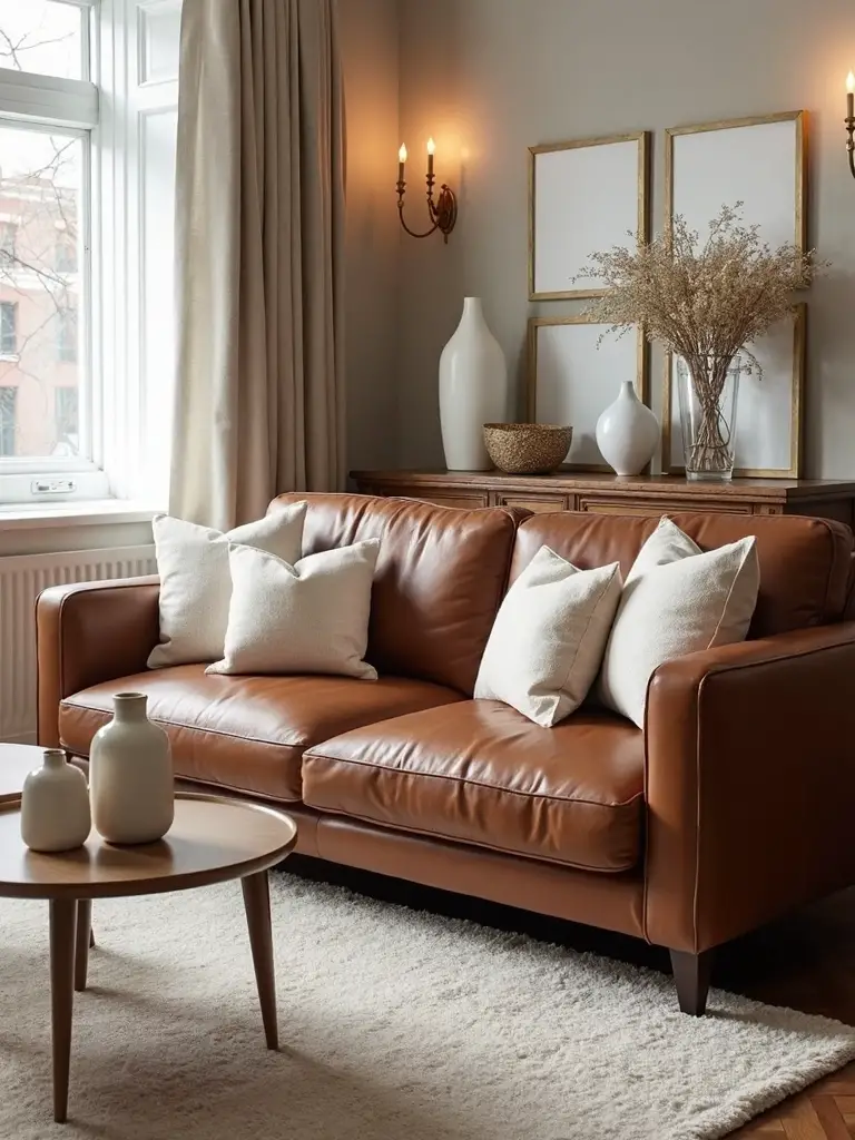chic neutral light accented contrast
