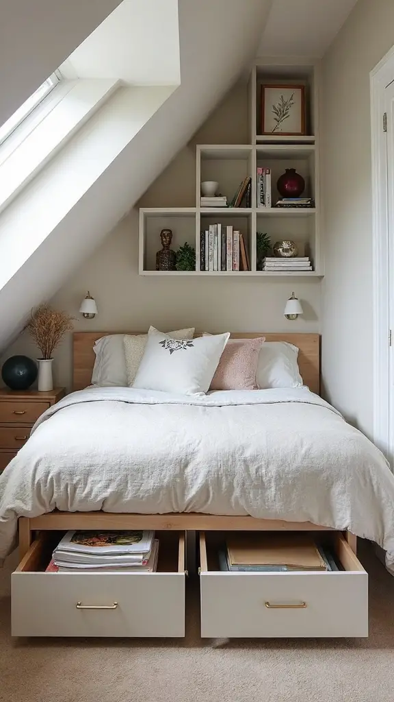 clever storage for attic bedrooms