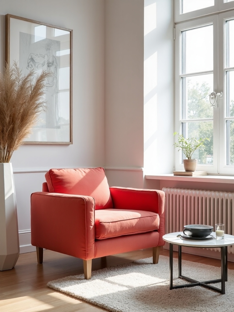 colorful accent chairs transform minimalist space
