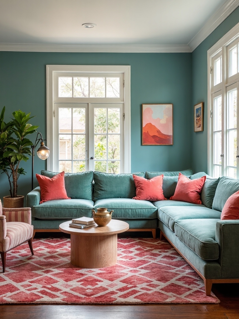 complementary colors create visual focal points