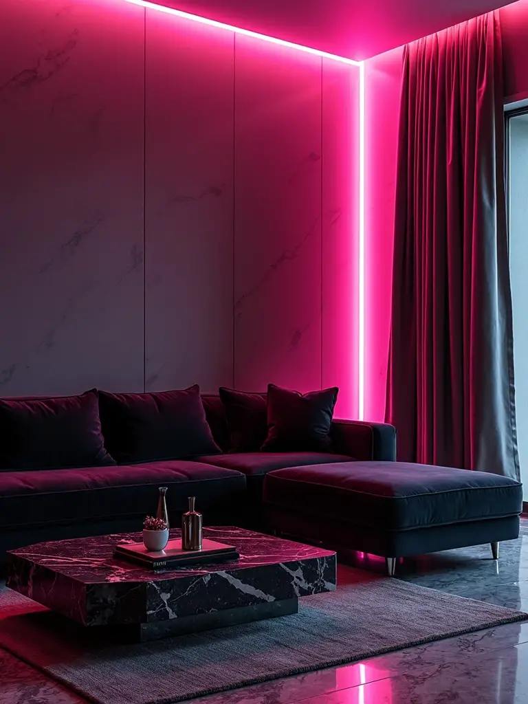 confident bold personalized neon decor