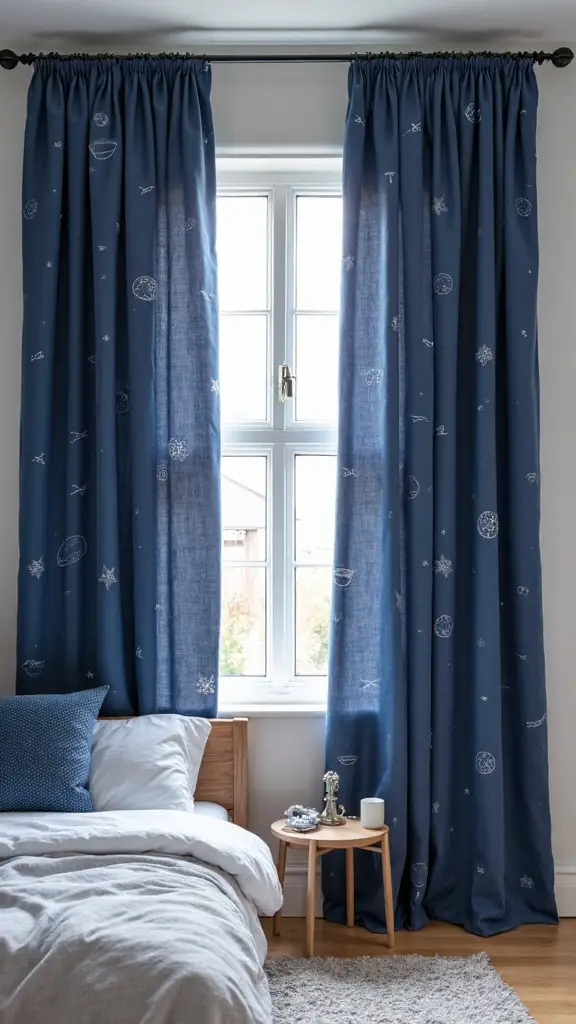cosmic bedroom curtains for future stargazers
