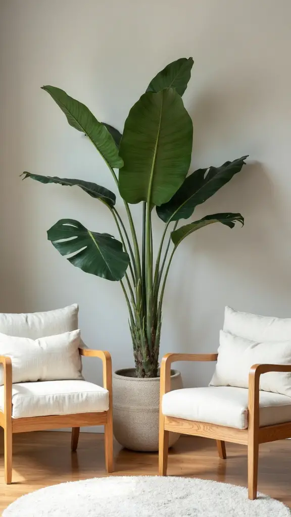 cozy chair cluster plant display