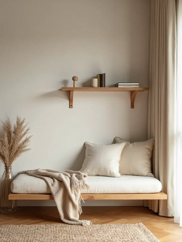 cozy comfortable serene understated
