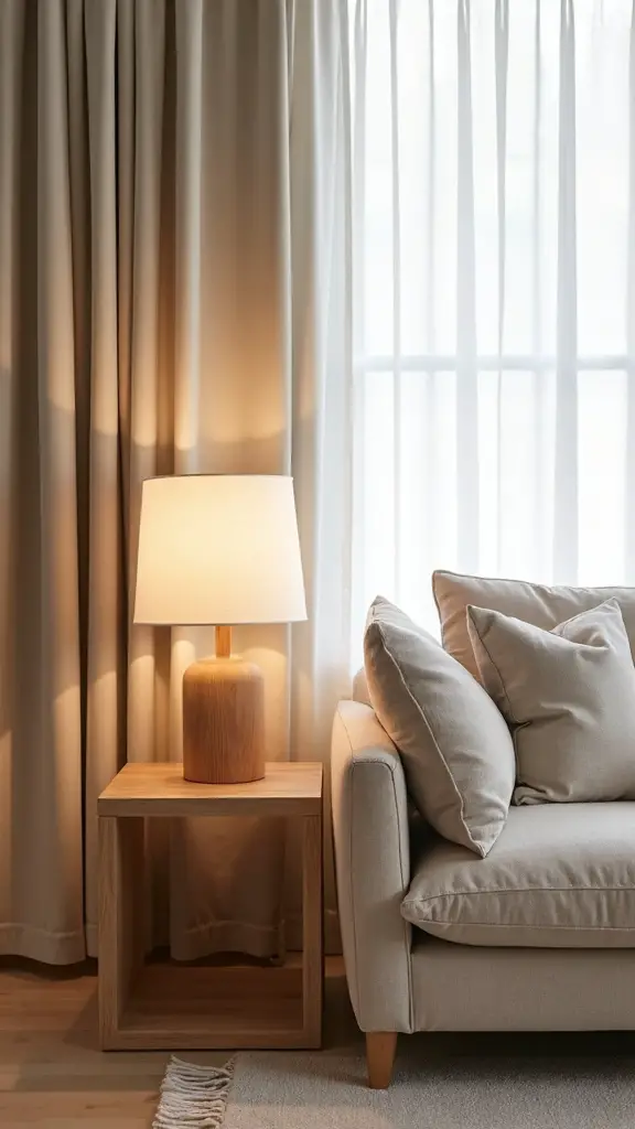 cozy compact minimalist table lamps