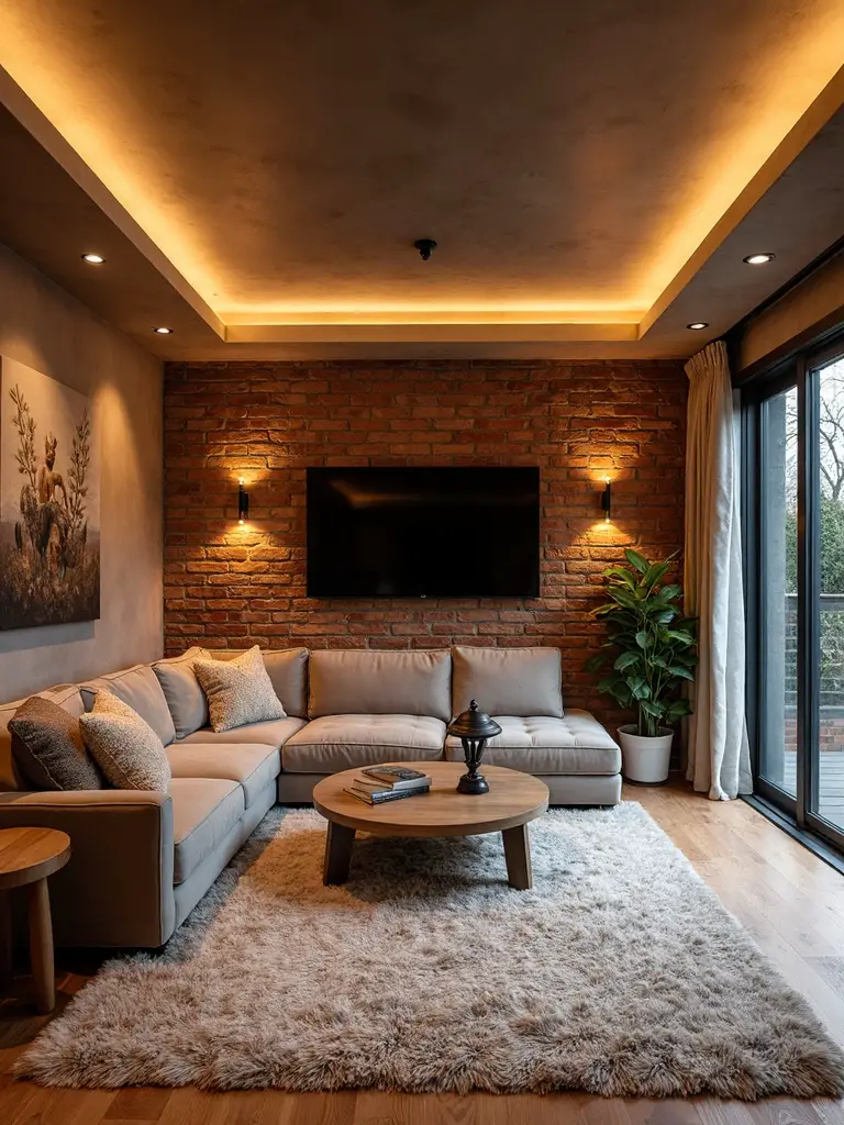 cozy efficient adjustable basement lighting