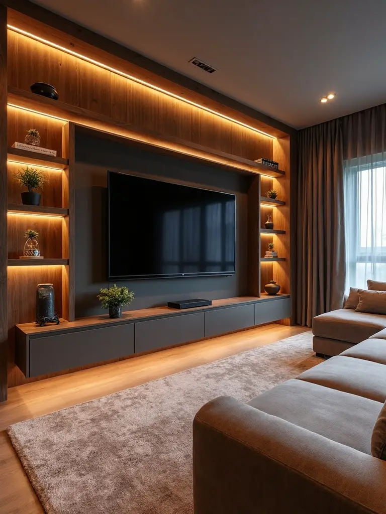 cozy entertainment centric functional immersive