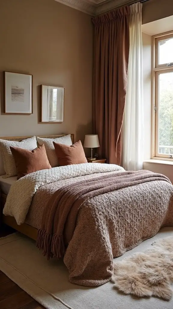 cozy layered luxurious comfortable