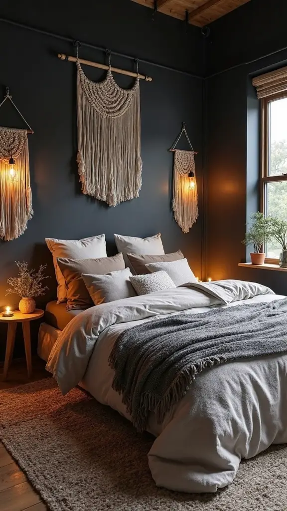 cozy layered moody bohemian