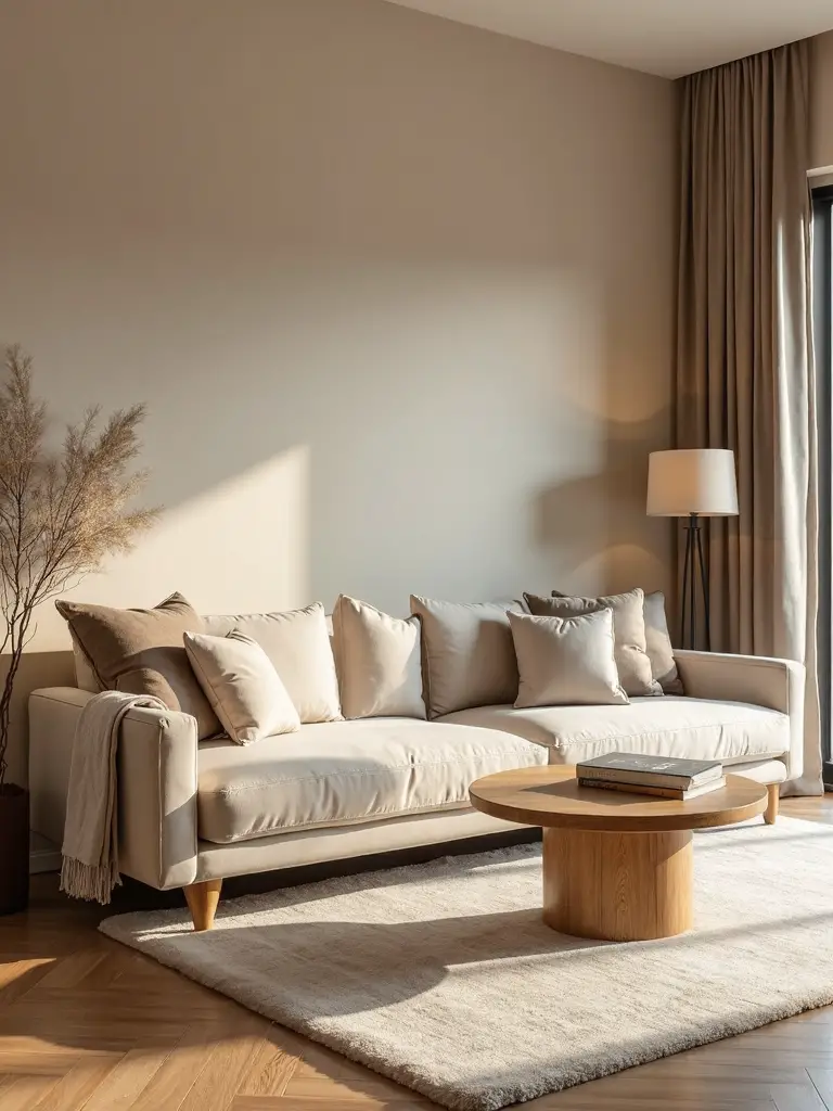 cozy layered neutral sophisticated