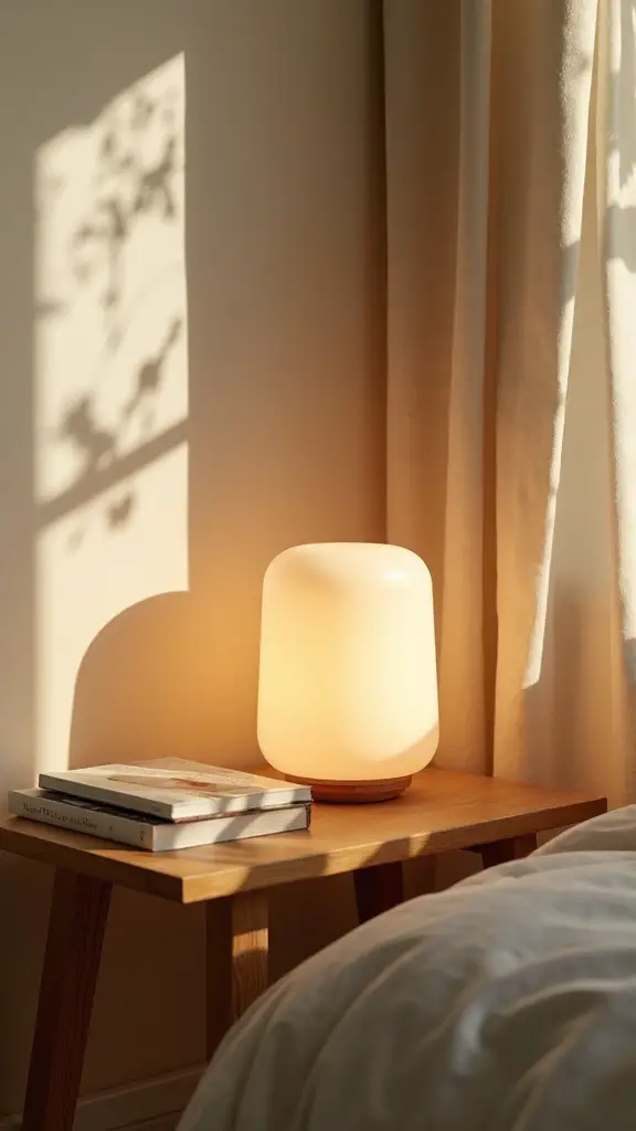cozy minimalist japandi reading lamps