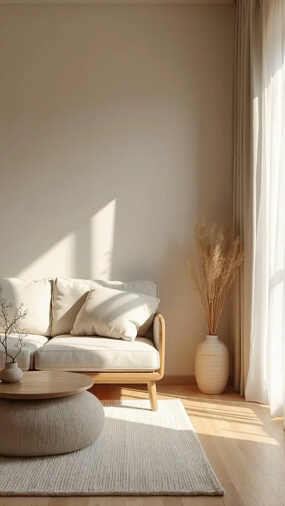 cozy minimalist purposeful tranquil