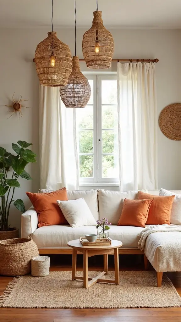 cozy organic living room decor
