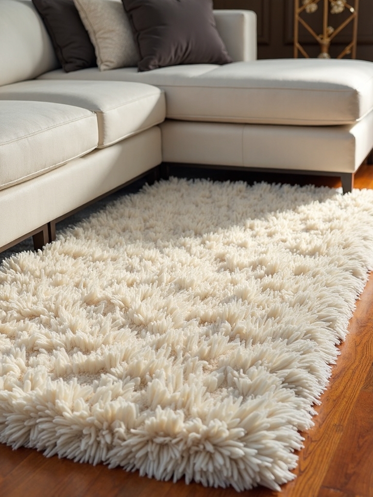cozy plush textured shag rugs