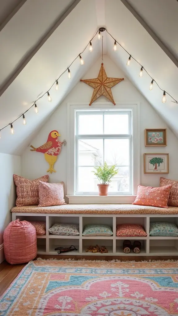 cozy reading nooks behind knee walls