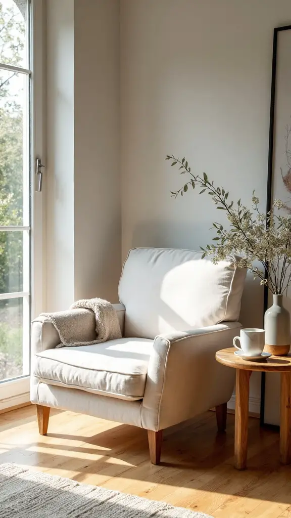 cozy serene reading retreat
