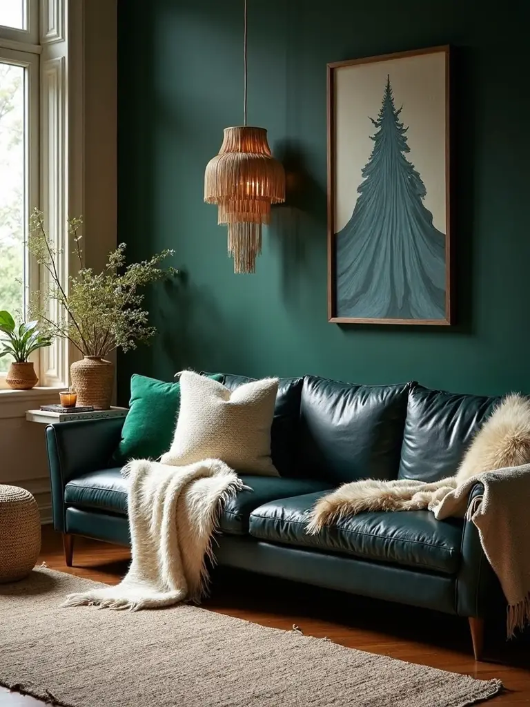 cozy textured bohemian harmonious