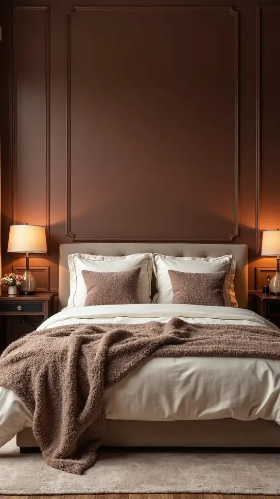 cozy warm brown bedroom ideas