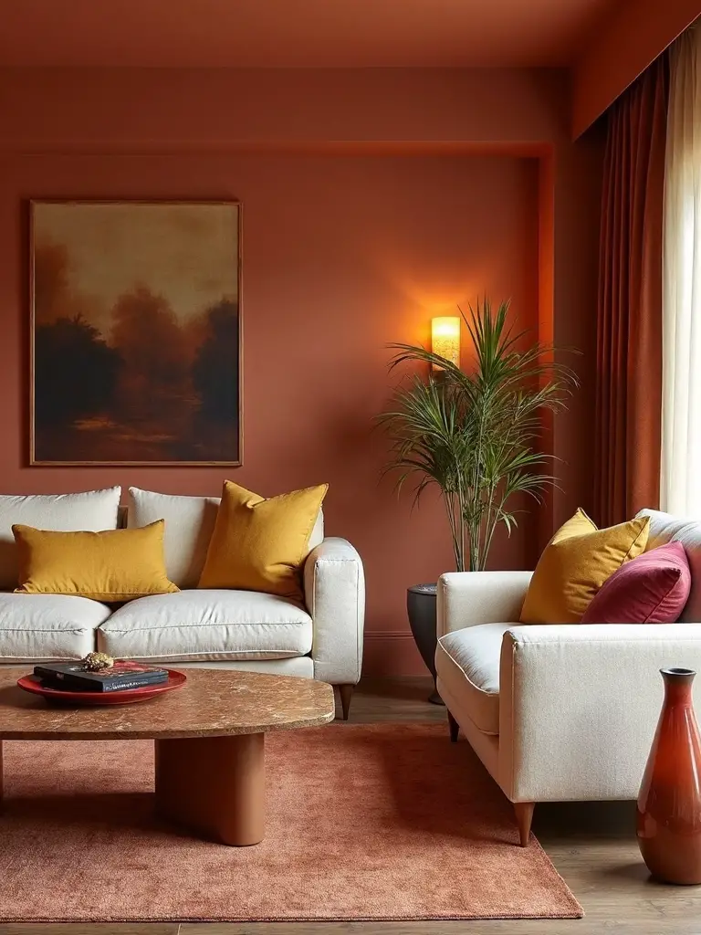 cozy warm harmonious color palette