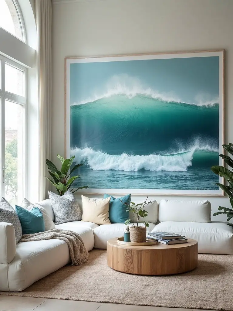 crafting coastal vistas through decor illusion