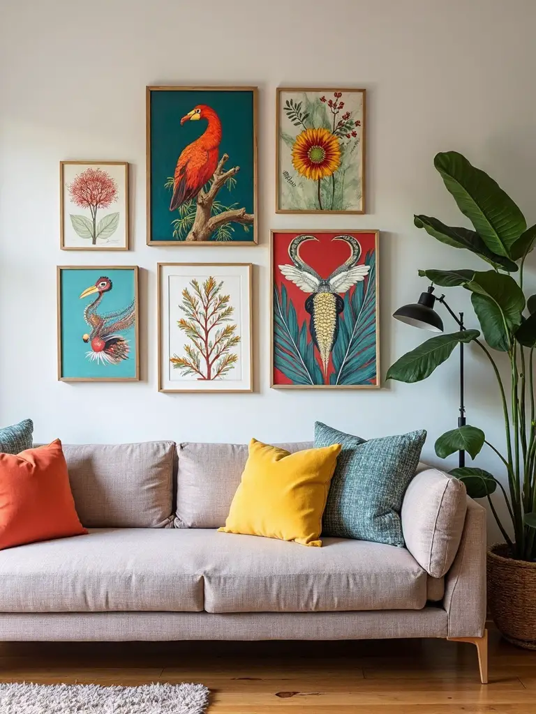 curated artwork collections personalize living space