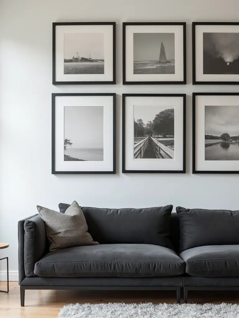 curated gallery wall focal point