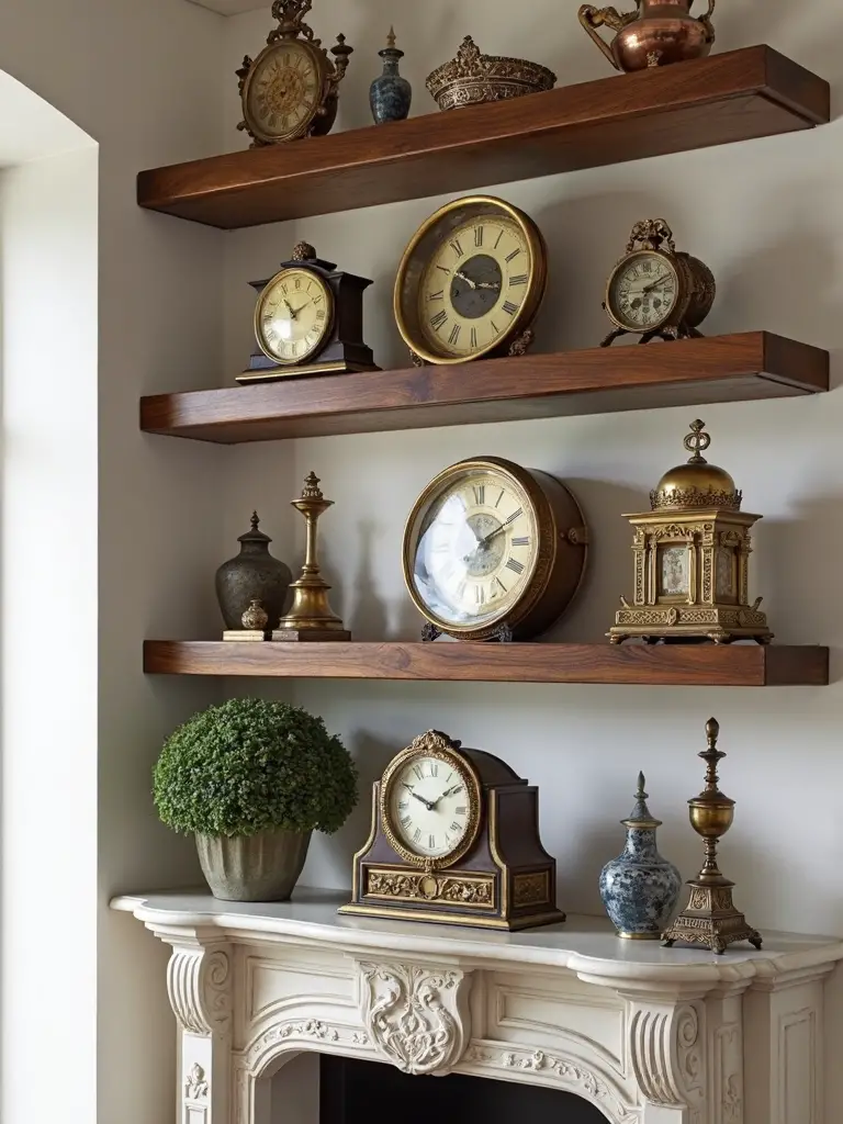 curated vintage clock collection