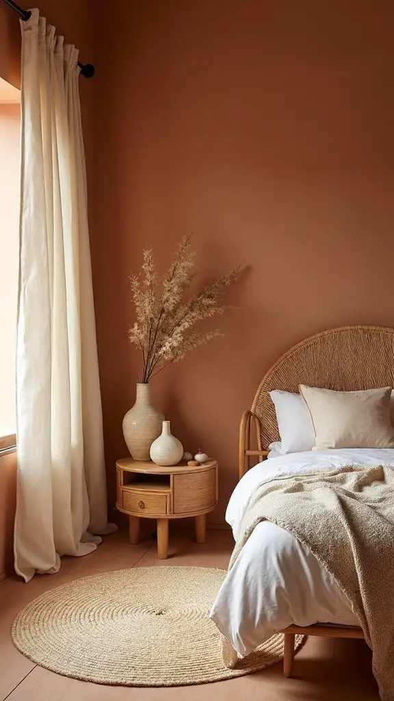 curvilinear relaxing boho sanctuary