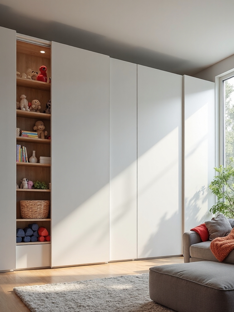 customizable wall to wall concealed storage systems