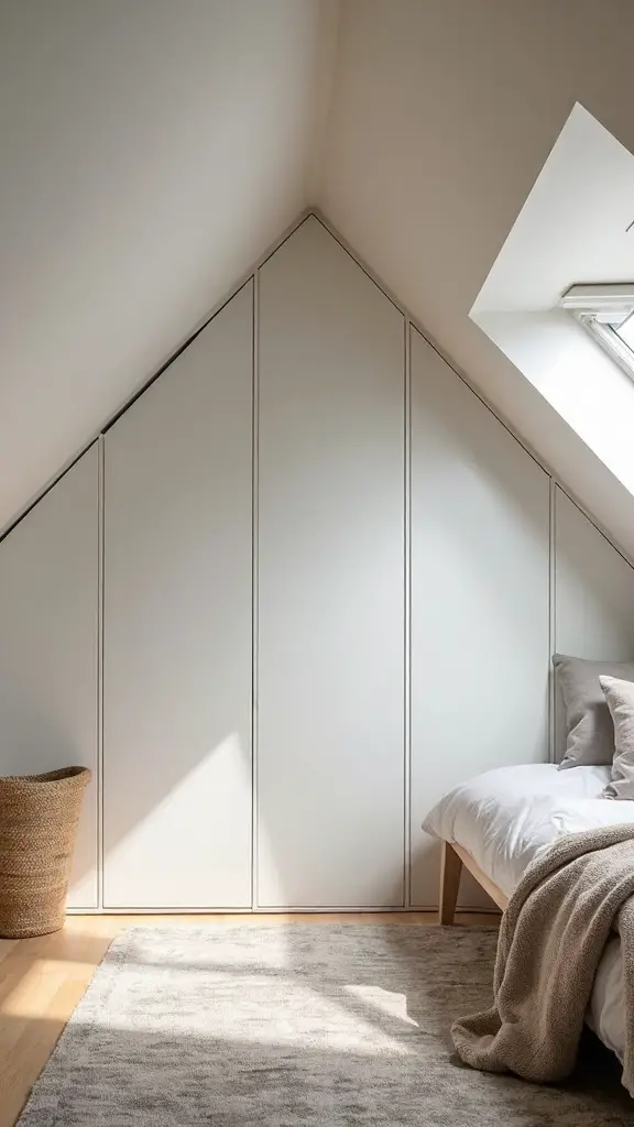 customized angled storage nooks