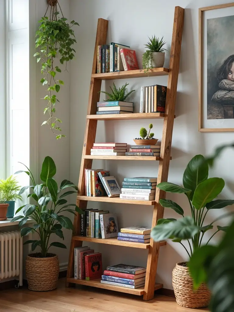 decorative book storage for small spaces