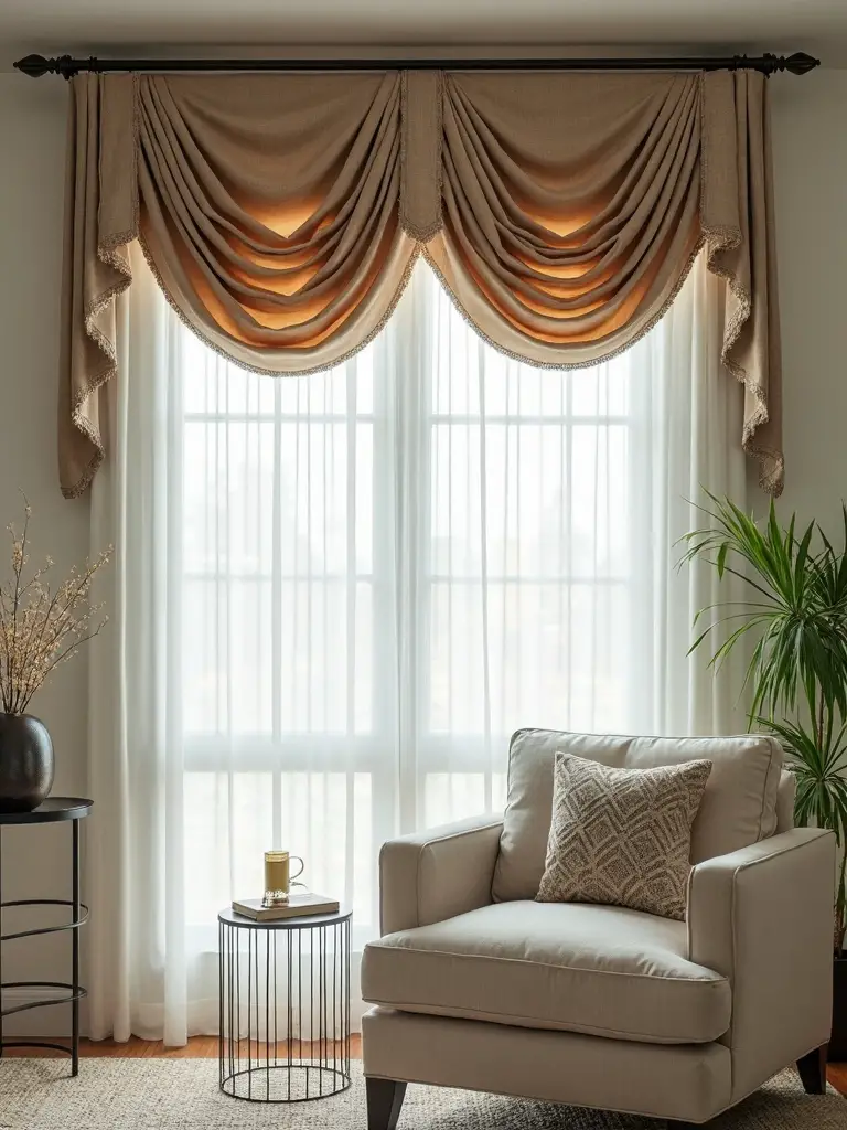 decorative layering elevates privacy panels