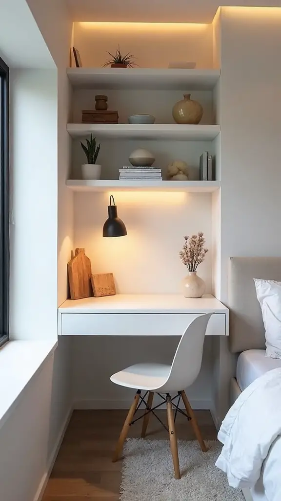 dedicated workspace vertical storage task lighting ergonomic seating