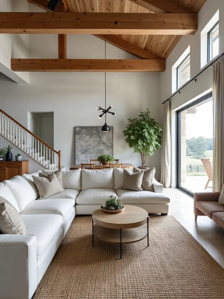 divide open space into living areas