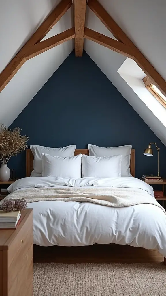 dramatic accent walls enhance attic spaces