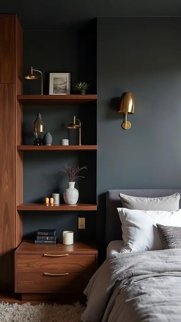 dramatic black warm wood natural comfort
