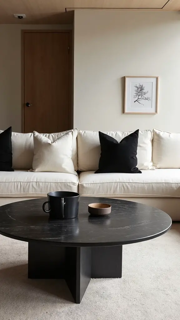 dramatic ebony wood coffee tables