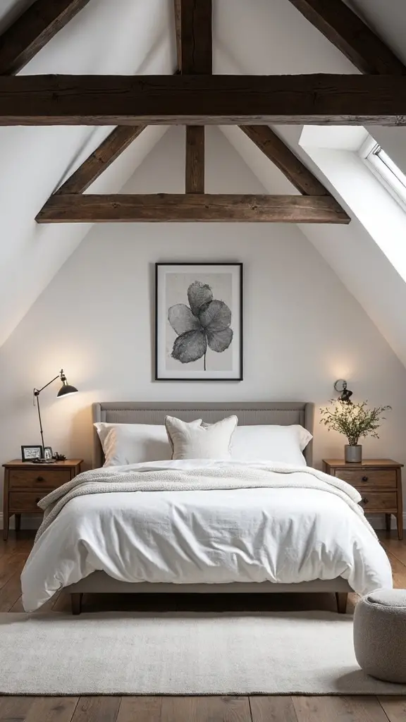 dramatic exposed beams focal point