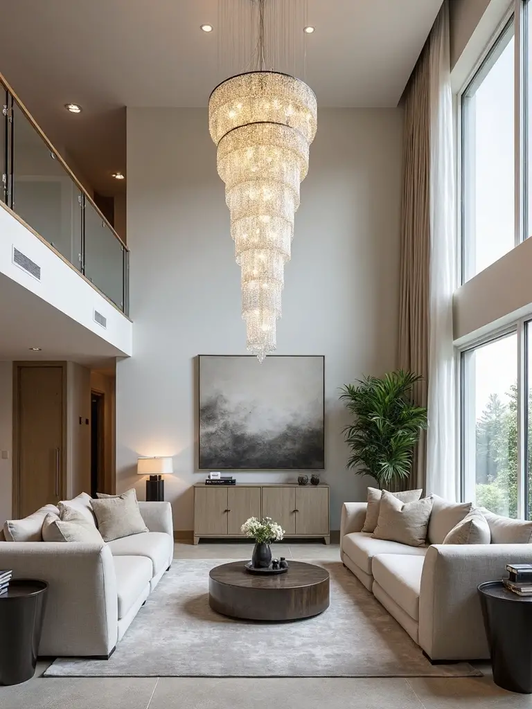 dramatic focal point anchoring room design