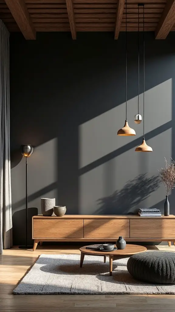 dramatic shadow play with intentional lighting