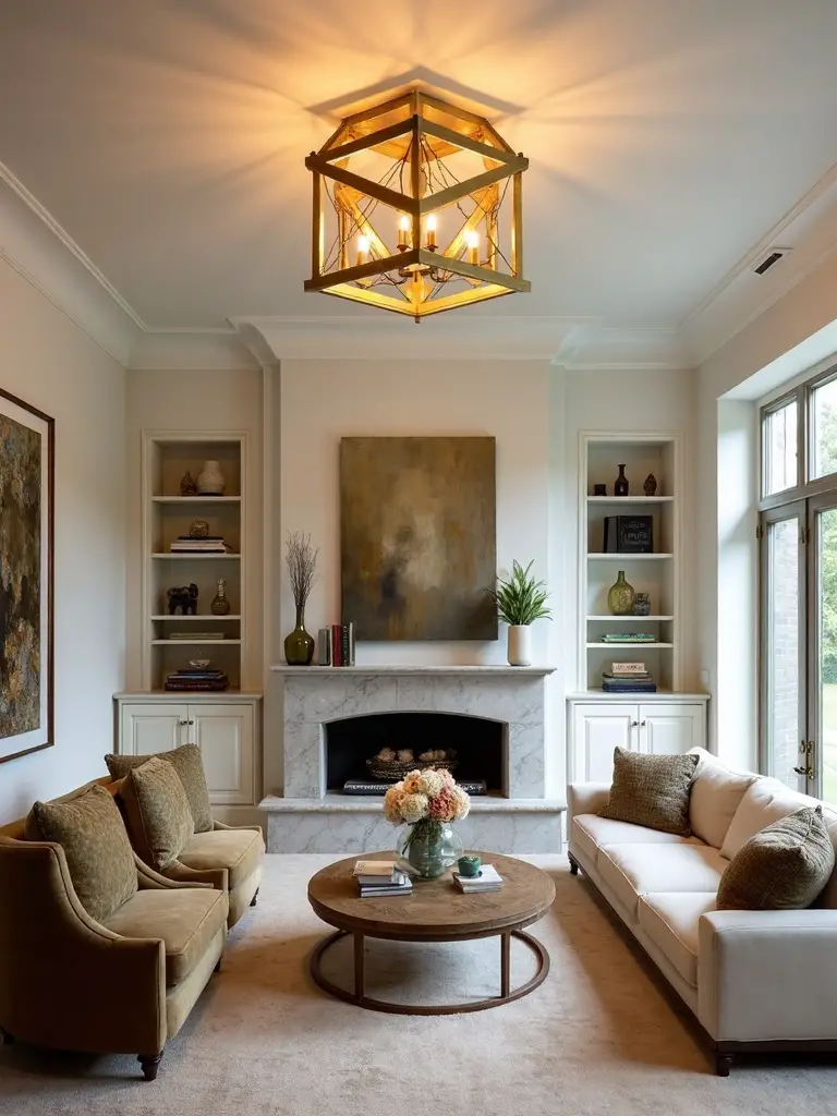 dramatic statement ceiling lighting transformation