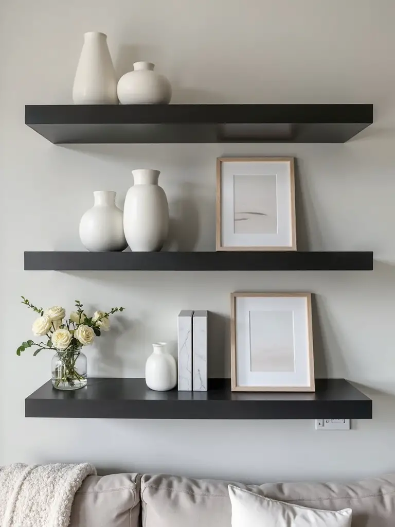 dramatic yet refined living display