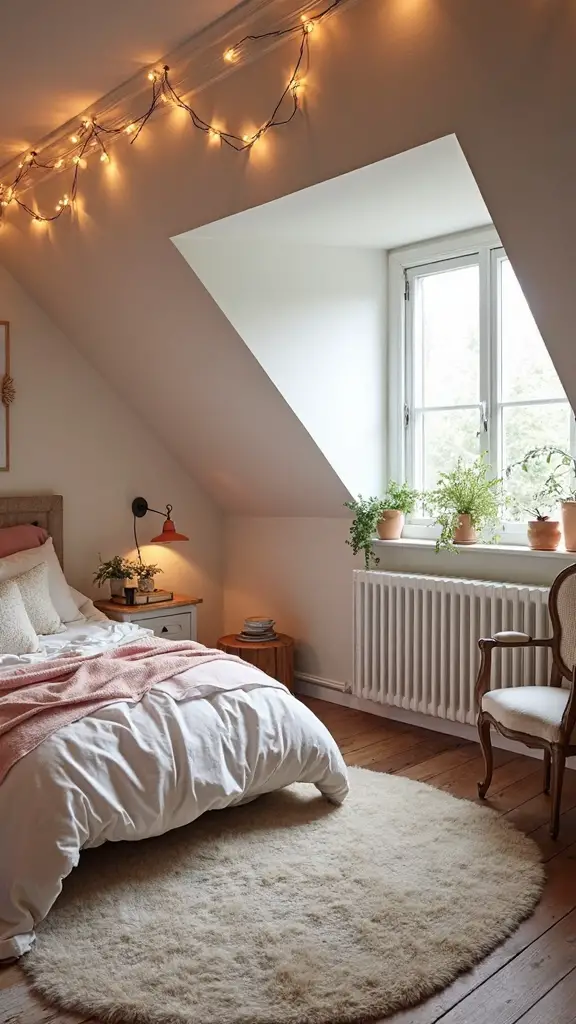 dreamy personal girls attic bedroom